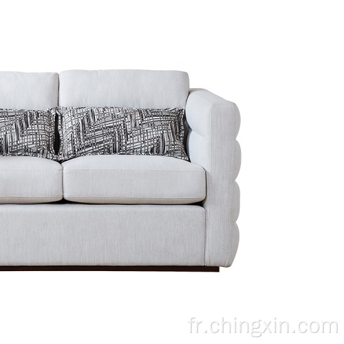 Sofa sectionnel de tissu moderne de sofa de salon place des sofas de causeuses